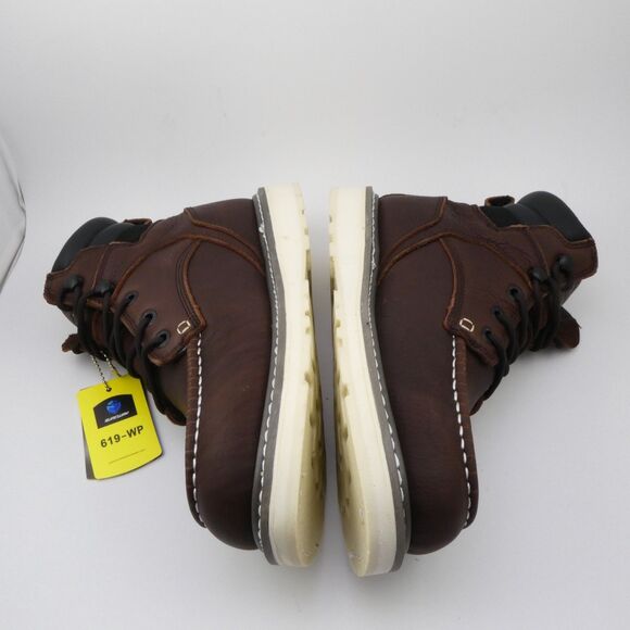 SUREWAY 6" Heavy Duty Soft Toe Full Grain Leather Work Boots Brown Men's US: 8.5 - Picture 7 of 8
